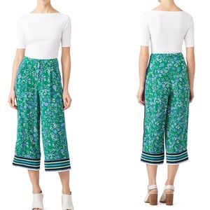 Nicholas Aster Floral Crop Pants, size 8
